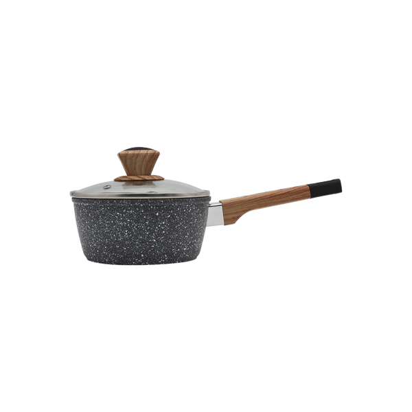 Russell Taylors Non Stick Marble Coated Sauce Pan with Lid (16CM, Induction)